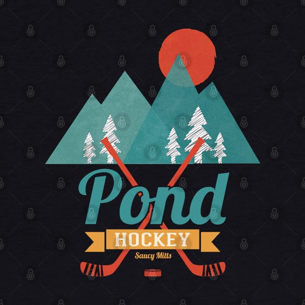 Retro Pond Hockey by SaucyMittsHockey